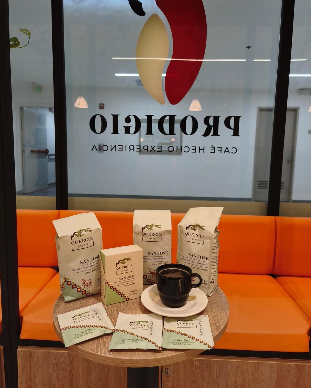 Quercus Coffee — café especial añejado en barriles de roble disponible en Prodigio BGA / Quercus Coffee — oak barrel-aged specialty coffee available at Prodigio BGA